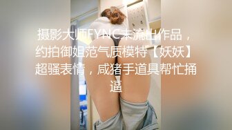 摄影大师FYNC未流出作品，约拍御姐范气质模特【妖妖】超骚表情，咸猪手道具帮忙捅逼