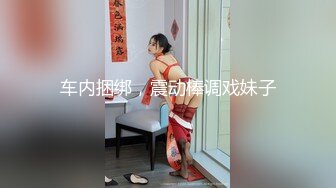 车内捆绑，震动棒调戏妹子