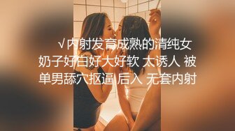 ❤️√内射发育成熟的清纯女 奶子好白好大好软 太诱人 被单男舔穴抠逼 后入 无套内射